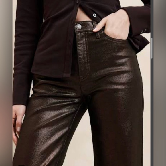 Banana Republic Pants - 🌕🎇Bronze Shimmer High-Waisted Jeans